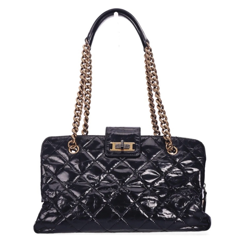 Authentic  Chanel Glazed Crackled Calfskin-classic bag!